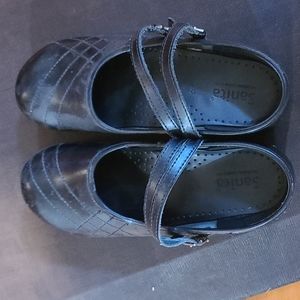 Sanita Black Mary Jane Clog